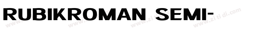 rubikroman semi字体转换